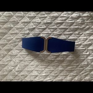 Blue Wide Waist Belt